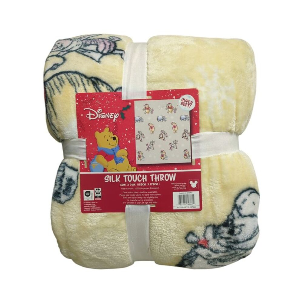 Winnie the Pooh - Jay Franco Licensed Silk Touch Polyester Fleece Throw Blanket,